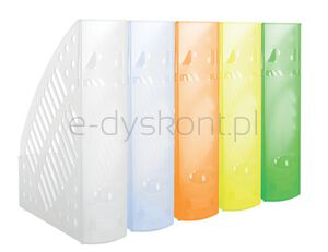 Pojemnik na dokumenty ażurowy DONAU, polistyren, A4, transparentny zielony