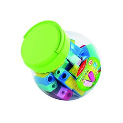 Keyroad Temperówka plastikowa Color Mate, podwójna, w tubie, mix kolorów