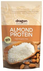 Dragon Superfoods Białko Z Migdałów, 50% Białka Bez Dodatku Cukru, Bezglutenowe Bio 200 G