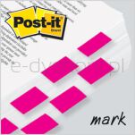 Post-It Zakładki Indeksujące (680-21), Pp, 25,4X43,2Mm, 50 Kart., Jaskraworóżowe  - 3