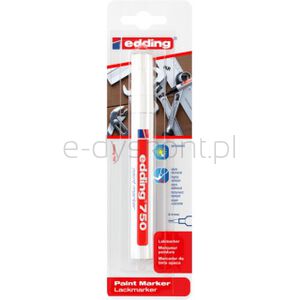 Edding Marker olejowy e-750/1 2-4 mm, blister, biały