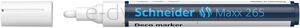 Marker kredowy SCHNEIDER Maxx 265 Deco, okrągły, 2-3mm, biały, zawieszka