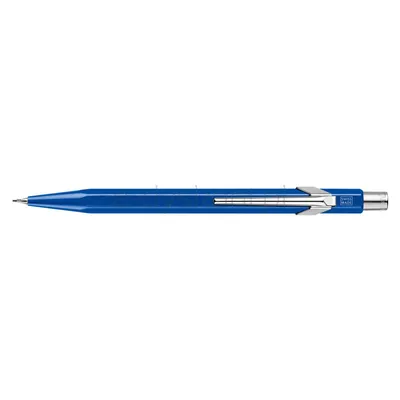 Ołówek automatyczny CARAN D'ACHE 844, 0,7mm, Metal-X, niebieski