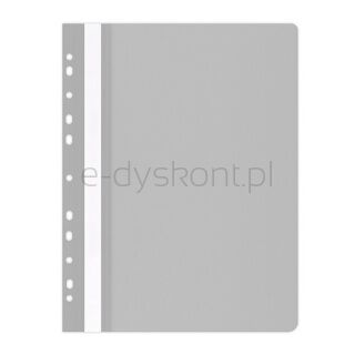 Office Products Skoroszyt, PP, A4, miękki, 100/170mikr., wpinany, szary [BIURO]