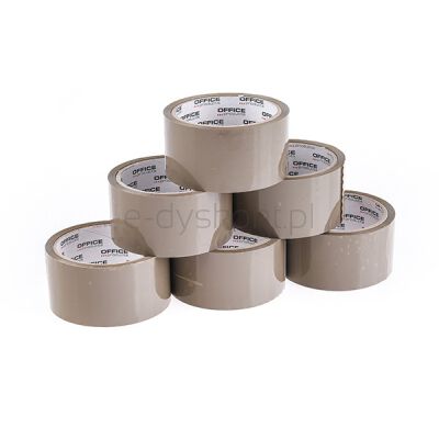 Office Products Taśma Pakowa 48Mm X 50Y, 36Mic, Ean Na 1Szt., Brązowa