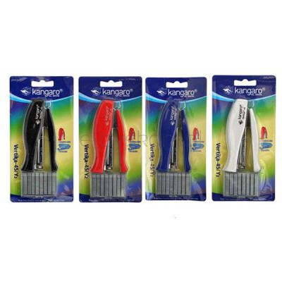 Kangaro Zszywacz Vertika-45+zszywki, zszywa do 30 kartek, blister, mix kolorów 
