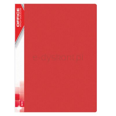 Office Products Teczka ofertowa PP, A4, 620mikr., 20 koszulek, czerwona 
