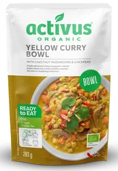 Activus Danie Żółte Curry Z Brązowymi Pieczarkami I Ciecierzycą Bezgl. Bio 283 G