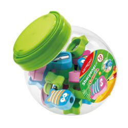 Keyroad Temperówka Funny Fish, plastikowa, pojedyncza, 72 szt. tuba, mix kolorów