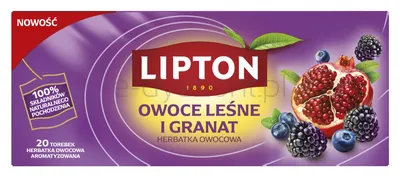 Lipton Herbata Fruit Owoce Leśne I Granat 20Tb