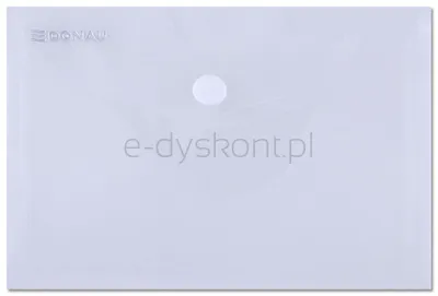 Donau Teczka Kopertowa zatrzask, PP, A6, 180mikr., transparentna