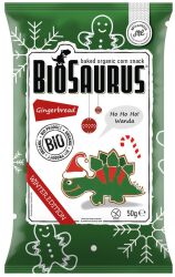 Biosaurus Chrupki Kukurydziane Dinozaury Zimowe O Smaku Piernikowym Bezgl. Bio 50 G