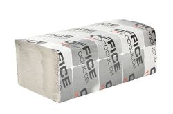 Office Products Ręczniki Składane Zz Makulaturowe Ekonomiczne 1-Warstwowe, 4000 Listków, 20Szt., Szare
