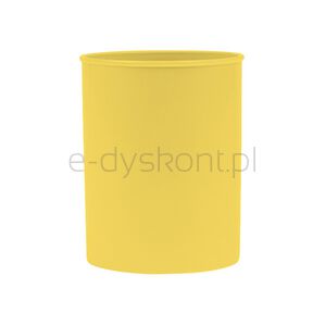 Pojemnik na długopisy DONAU LIFE, pastel, 95x75mm, okrągły, żółty