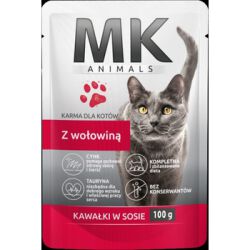 Mk Animals Saszetka Dla Kotów Z Wołowiną 100 G