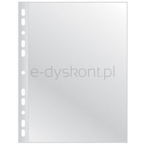 Q-Connect Koszulki na dokumenty poszerzane, PP, A4, groszkowe, 40mikr., 100szt.