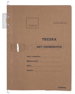 Donau Teczka zawieszkowa na akta osobowe, wersja od 2023r., karton, A4, 230gsm, brązowa