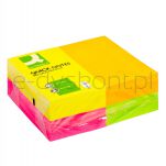 Q-Connect Bloczek Samoprzylepny Rainbow, 127X76Mm, 4X3X100K, Neon, Mix Kolorów  - 2