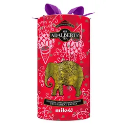 Adalbert's Herbata Czarna Truskawka I Papaja - Miłość 80G