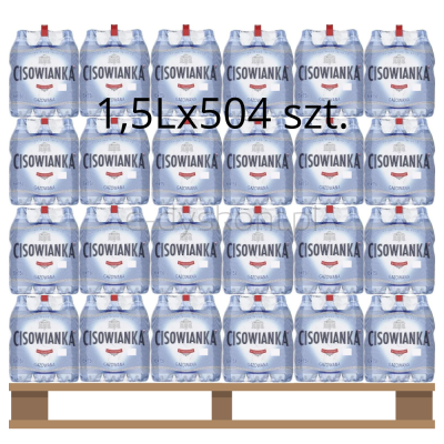 Woda Cisowianka Gazowana 1,5Lx504 szt.(Paleta)