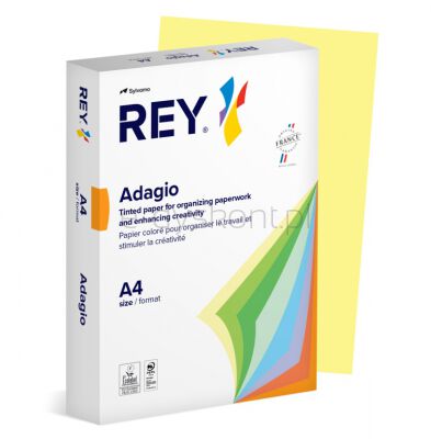 Rey Adagio Papier ksero A4, 160gsm, 49 żółty kanarkowy pastel *RYADA160X471 R100, 250 ark.