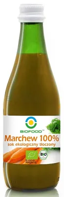 Sok z marchwi tloczony 100% BIO 300 ml