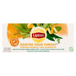 Lipton Herbata Ziołowa, Zdrowe Gardło, 20 Torebek