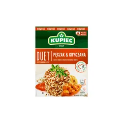 Kupiec Duet Kasza jęczmienna pęczak i kasza gryczana prażona 3x100g
