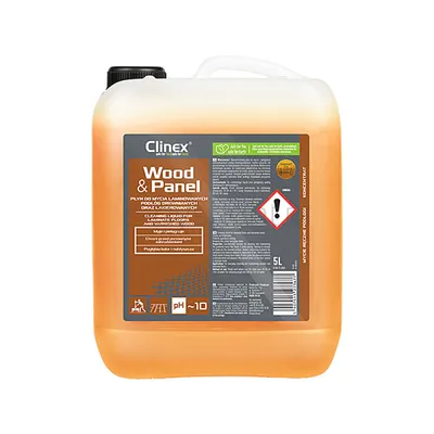 Clinex Płyn Wood&Panel, do mycia laminowanych podłóg drewnianych i lakierowanych, 5l