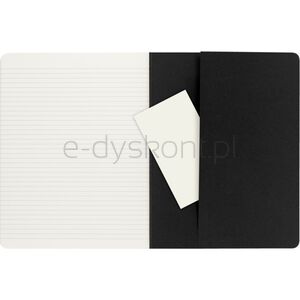 Zestaw 3 Zeszytów MOLESKINE Cahier Journals XL (19x25cm) w linie, 120 stron, czarny