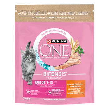 Purina One Junior bogata w kurczaka i z pełnymi ziarnami 750 g