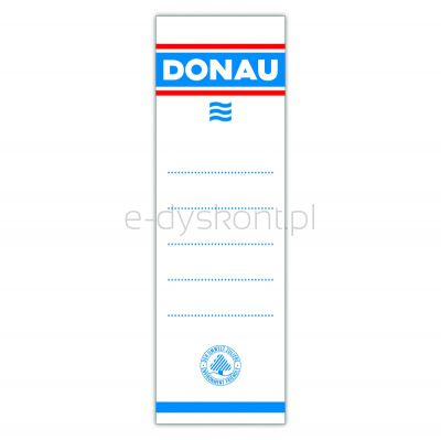Donau Etykiety Samoprzylepne Do Segregatora 54X153Mm, Jednostronne, 20Szt. 