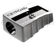 Keyroad Temperówka Metal, aluminiowa, pojedyncza, pakowana na displayu, srebrna  - 3