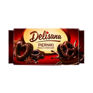 Delisana Pierniki precle w czekoladzie 400g