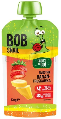 Smoothie Bananowo-Truskawkowe Bez Dodatku Cukru 120G