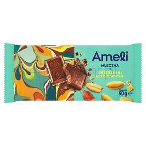 Czekolada Ameli Mleczna Z Orzechami Arachidowymi 90 G