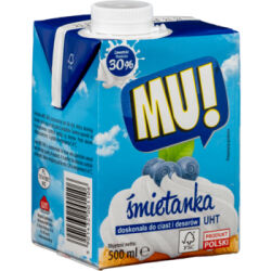 Śmietanka UHT 30% MU! 500ml Wart Milk