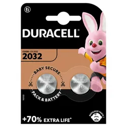Duracell Baterie Specjalistyczne Litowe Guzikowe Pastylkowe Typ 2032 2Szt.
