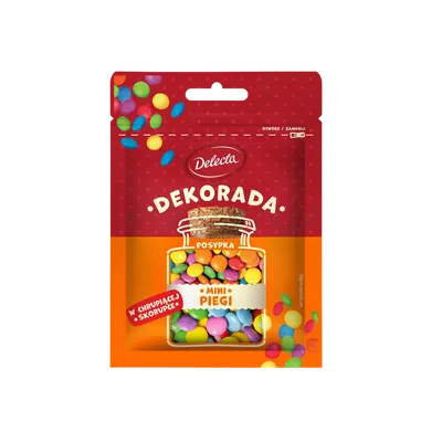 Delecta Decorada Kolorowe Mini Piegi 30g