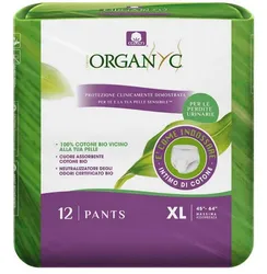 Bielizna chłonna z ekologicznej bawełny do nietrzymania moczu, rozmiar xl, 12szt