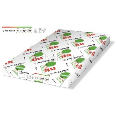 Pro-Design Papier Ksero Fsc, Satynowany, Klasa A++, A3, 168Cie, 100Gsm, 500 Ark.