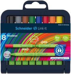 chneider Flamaster Link-It, 1,0Mm, Stojak - Podstawka, 8Szt. Mix Kolorów