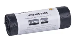 Worki na śmieci DONAU HOME, mocne (LDPE), 60l, 20 szt., czarne