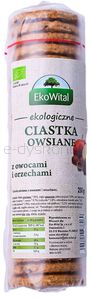 Ciastka owsiane z owocami i orzechami BIO 250 g
