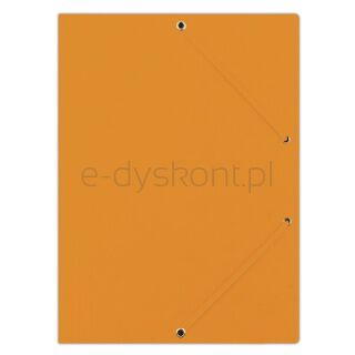 Donau Teczka z gumką preszpan, A4, 390gsm, 3-skrz., pomarańczowa