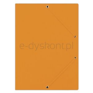 Donau Teczka z gumką preszpan, A4, 390gsm, 3-skrz., pomarańczowa