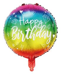 Part Go Balon Happy Birthday, 45cm, 1 szt., mix kolorów