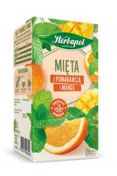 Herbapol Herbata Zielnik Polski, Mięta Z Pomarańczą I Mango, 20 Torebek