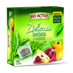Big Active Herbata Zielona Pigwa Z Granatem 40 Torebek 1,5G