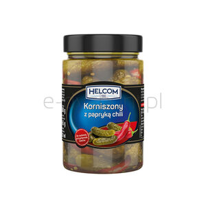 Helcom Ogórki Korniszony Z Papryką Chili 327Ml 